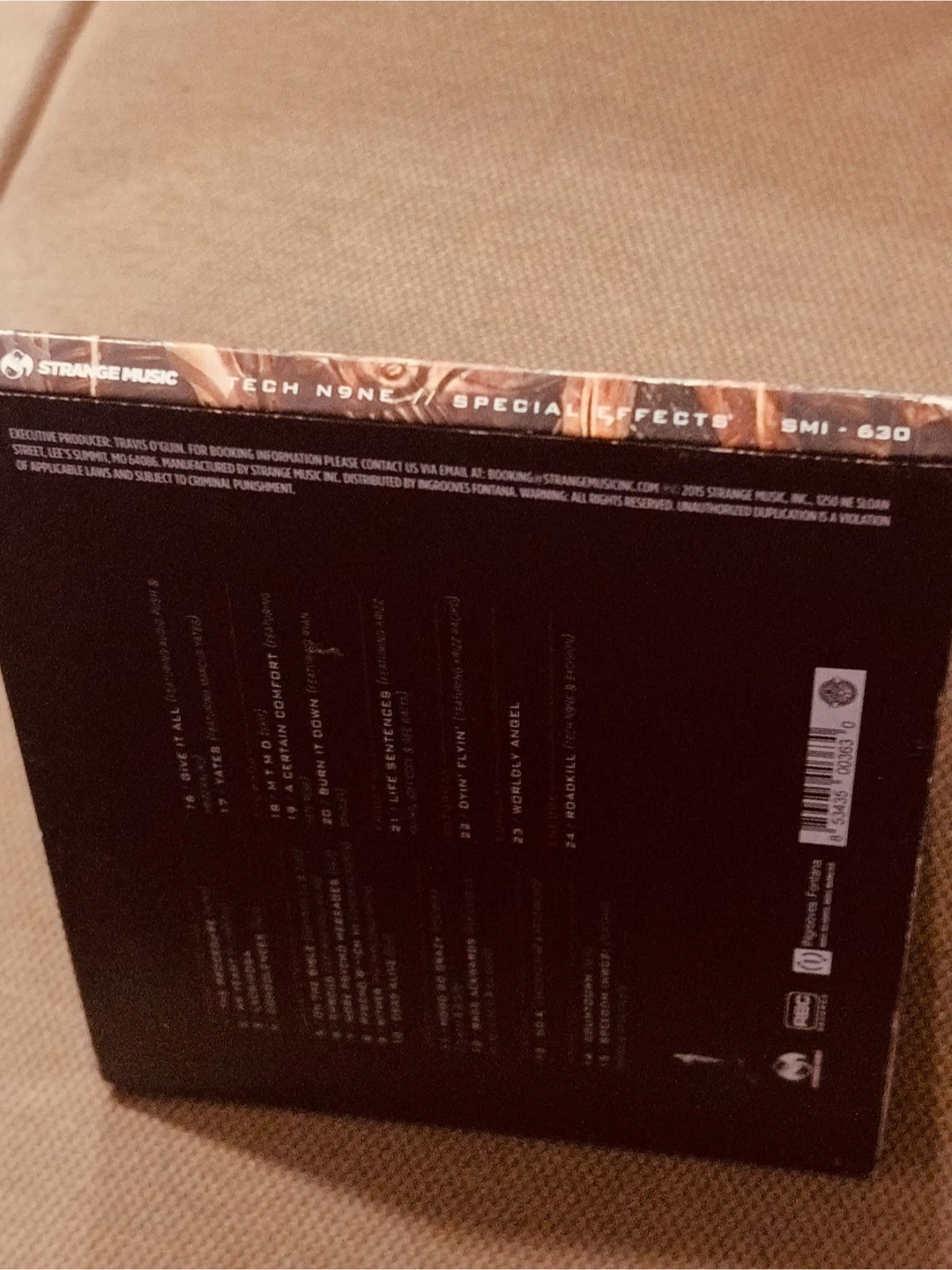 Tech N9ne Special Effects CD - photo 3