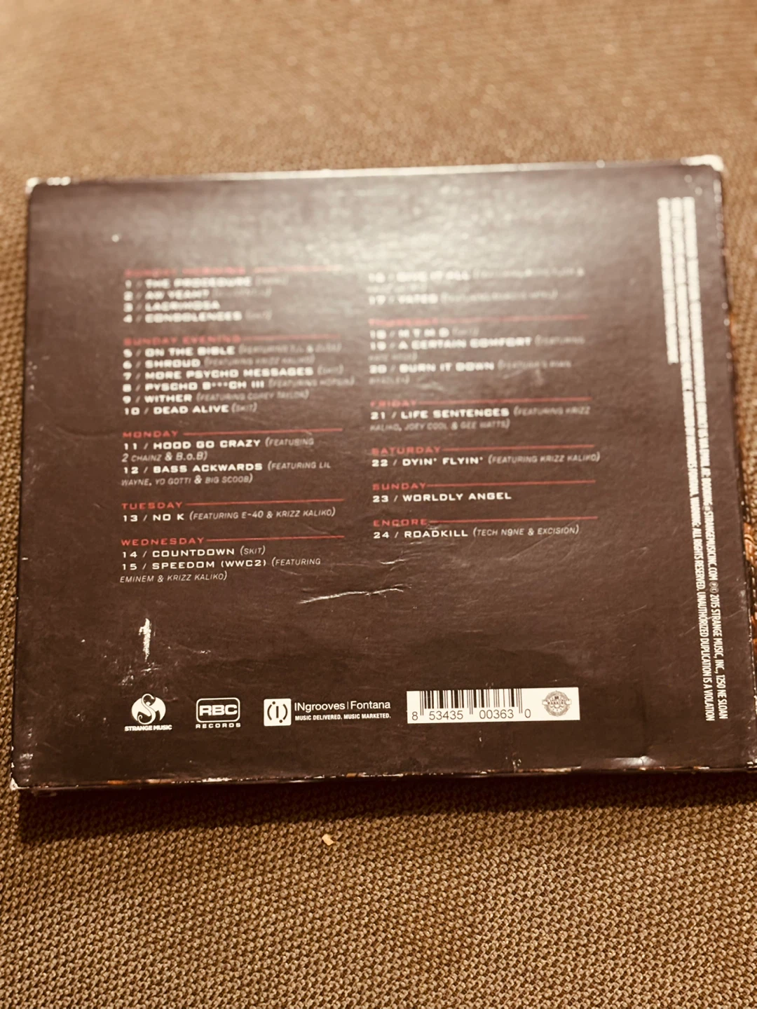 Tech N9ne Special Effects CD - photo 2