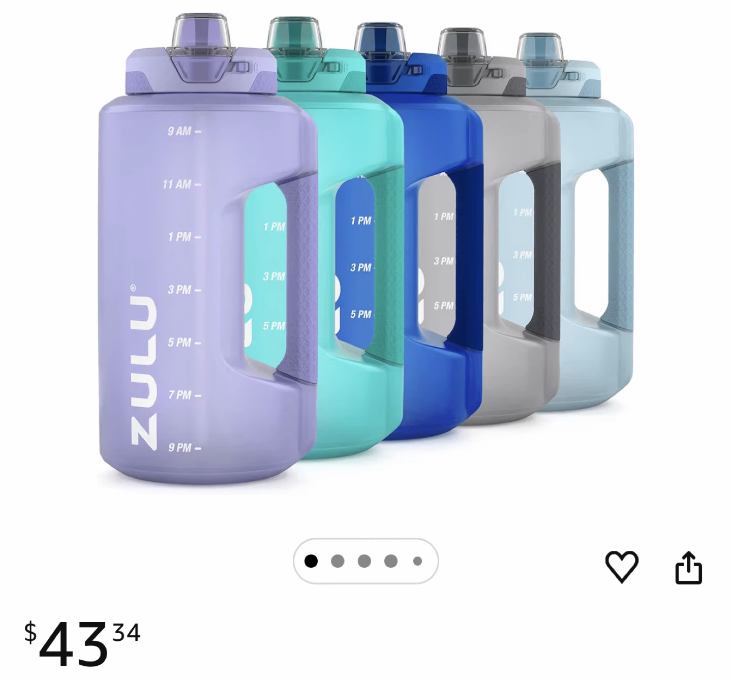 ZULU 64 oz Motivational Water Bottle - photo 2