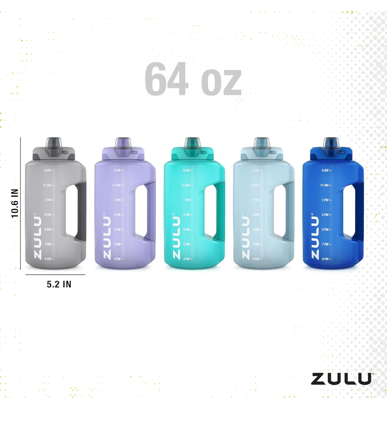 ZULU 64 oz Motivational Water Bottle - photo 3