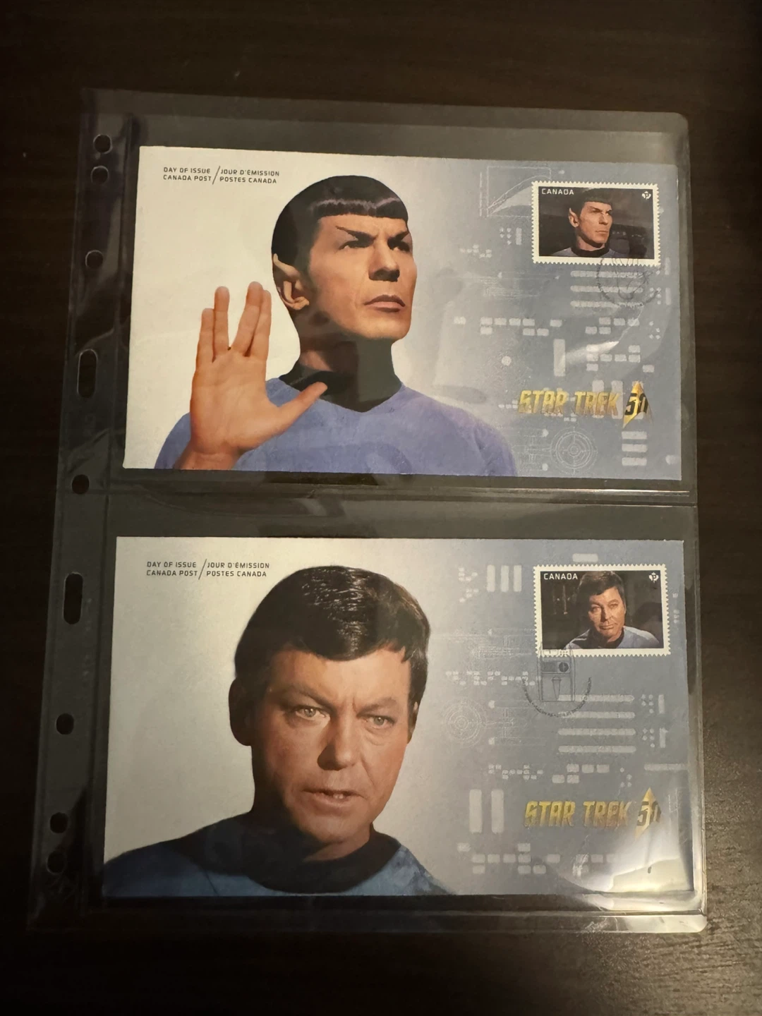 Star Trek 50th Anniversary Canada Post Day of Issue Covers - photo 3