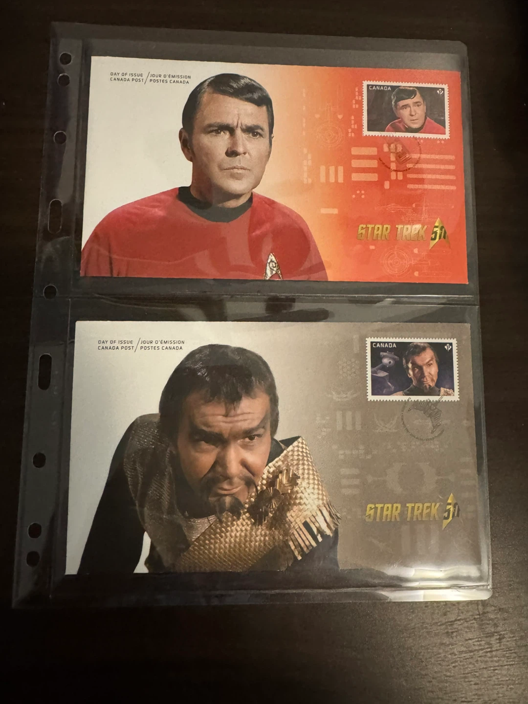Star Trek 50th Anniversary Canada Post Day of Issue Covers