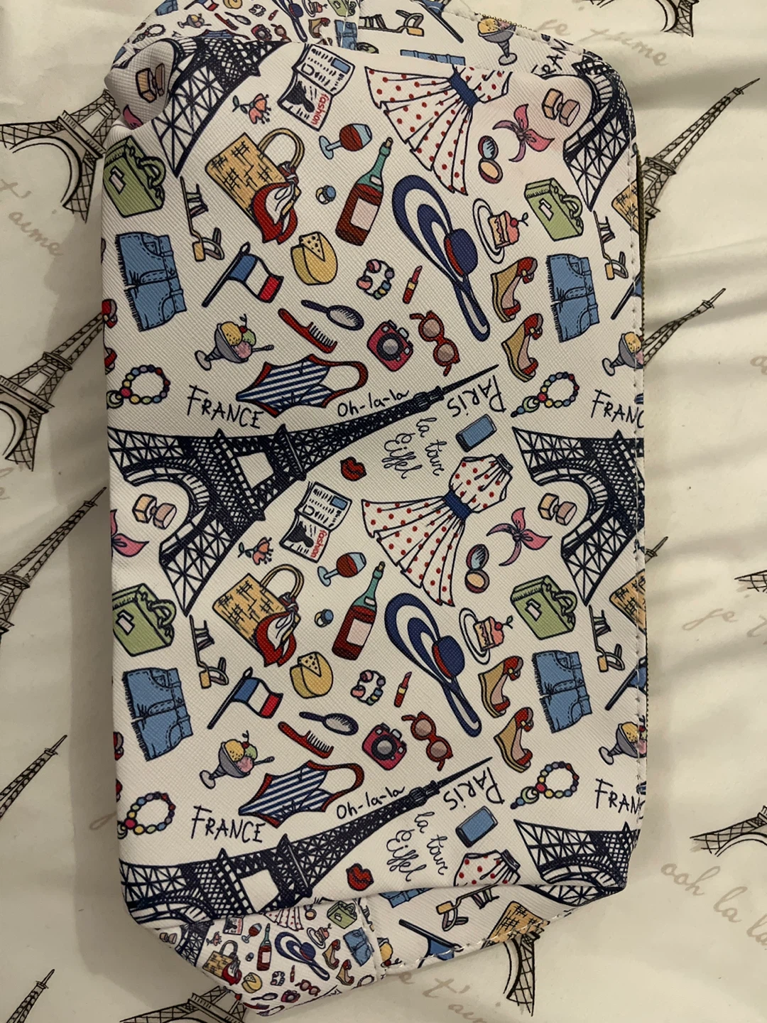 Paris Themed Cosmetic Bag