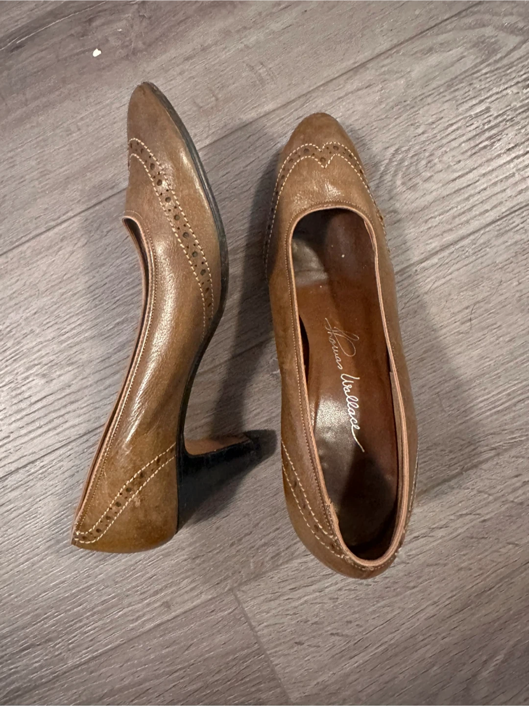 Fiona Wallace Women's Brown Leather Heels - photo 3
