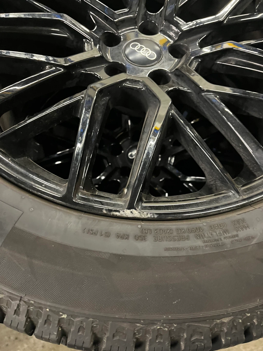 Audi Alloy Wheels with Continental Winter Tires - 265/50R20 - photo 3