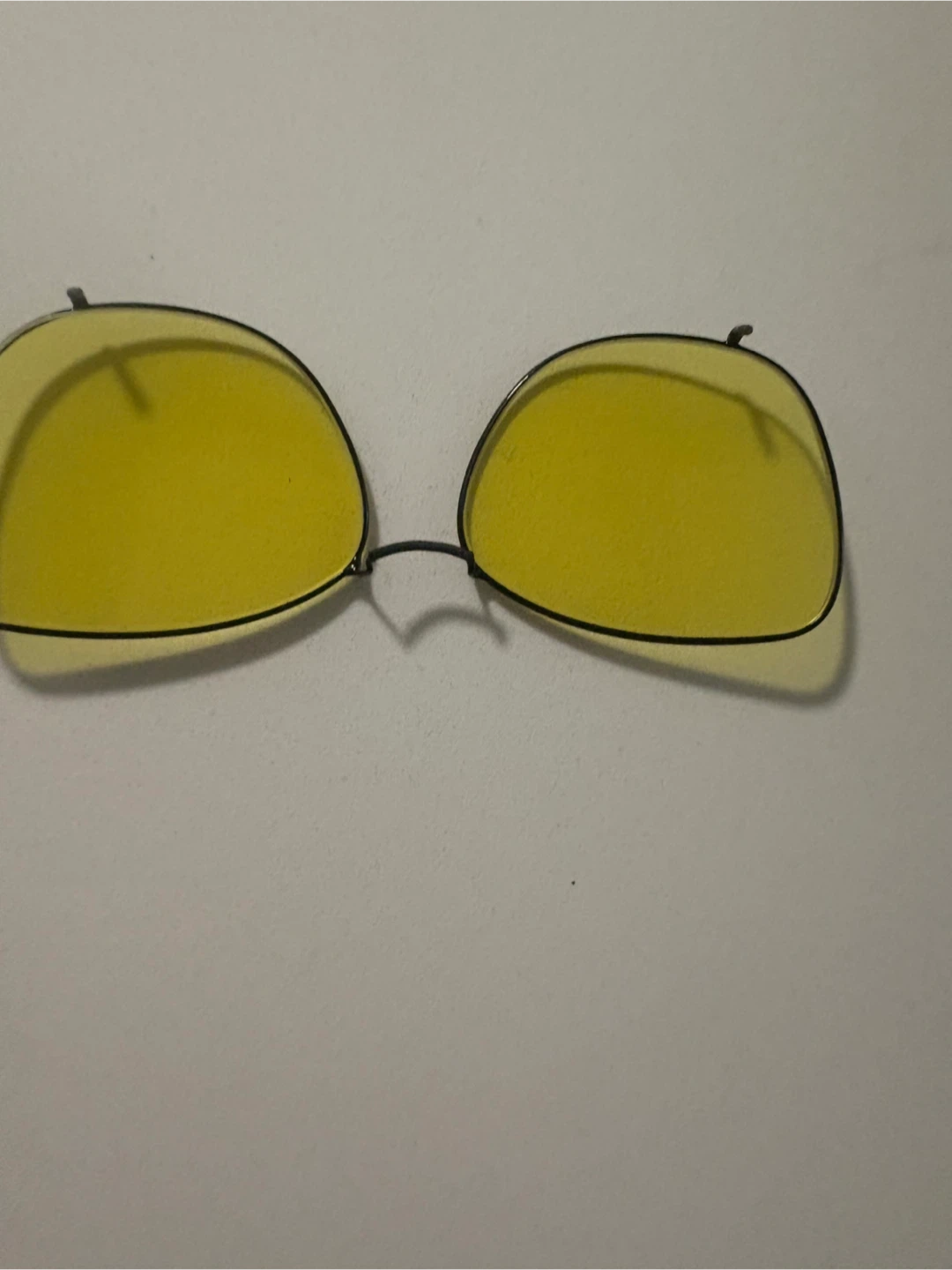 Lunettes clip-on jaunes Greiche & Scaff avec étui - photo 5