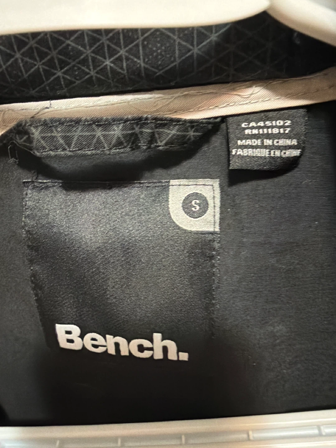 Bench Black Geometric Jacket - Size S - photo 4