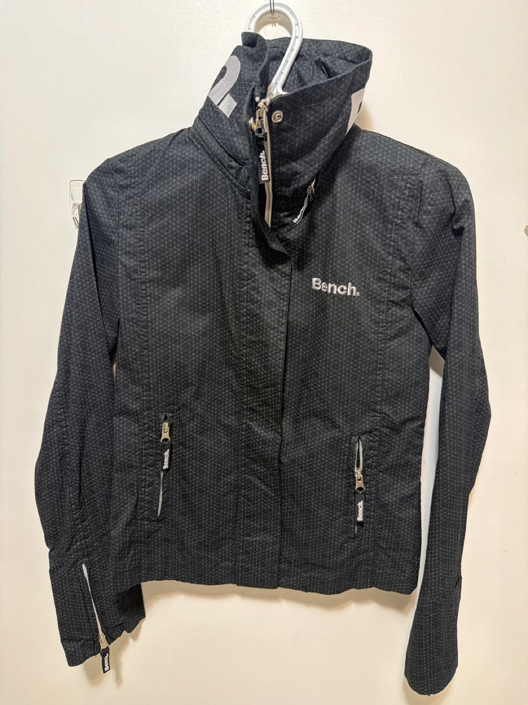Bench Black Geometric Jacket - Size S