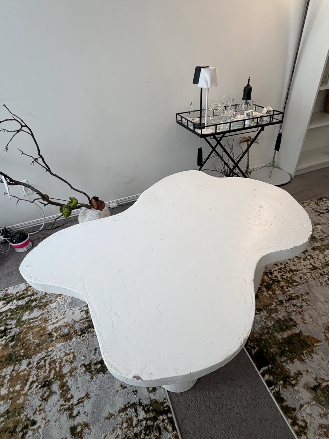 Unique handmade from foam Coffee Table - White - photo 2