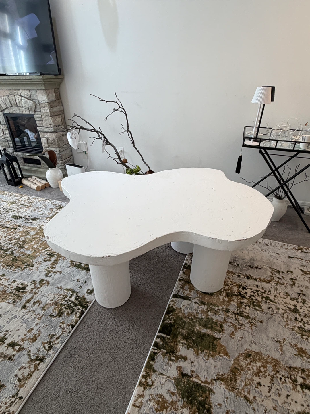 Unique handmade from foam Coffee Table - White - photo 5