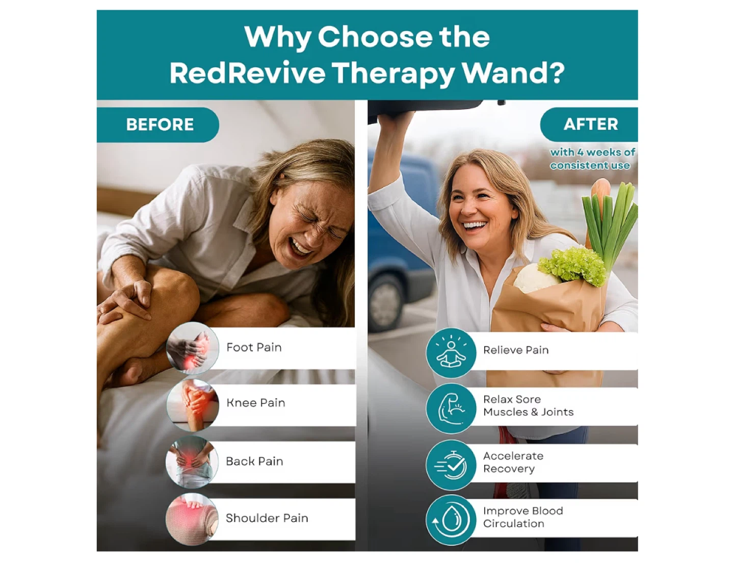 Norelie RedRevive Cold Laser Therapy Wand