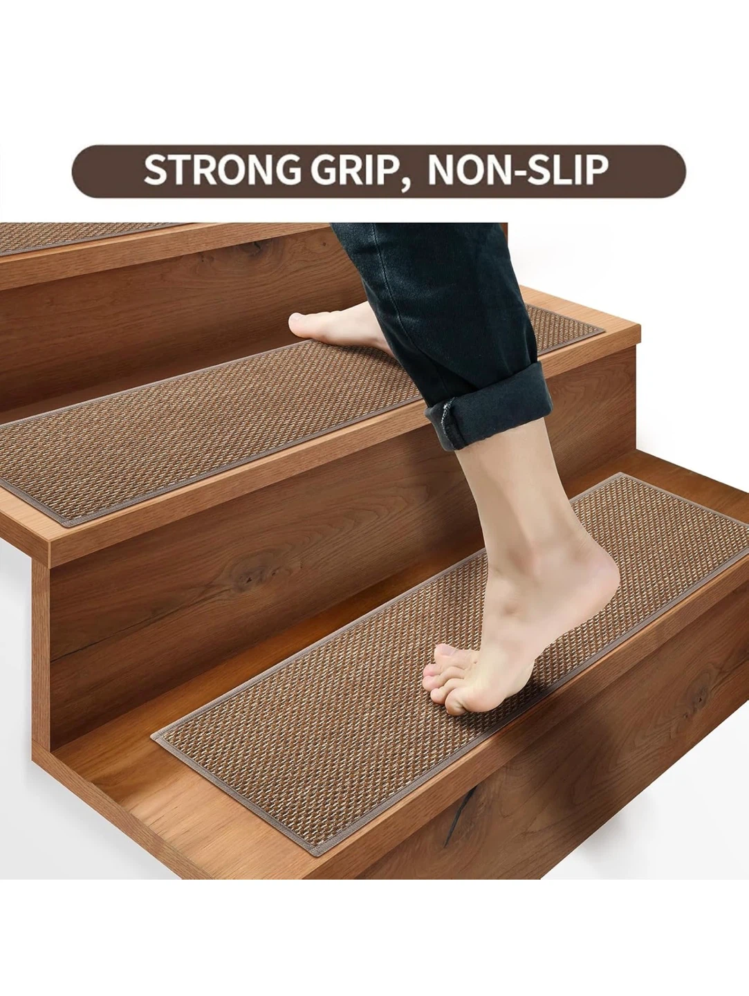 Stair Treads - 15 Pcs Non Slip Indoor Stair Runner Rugs - photo 3