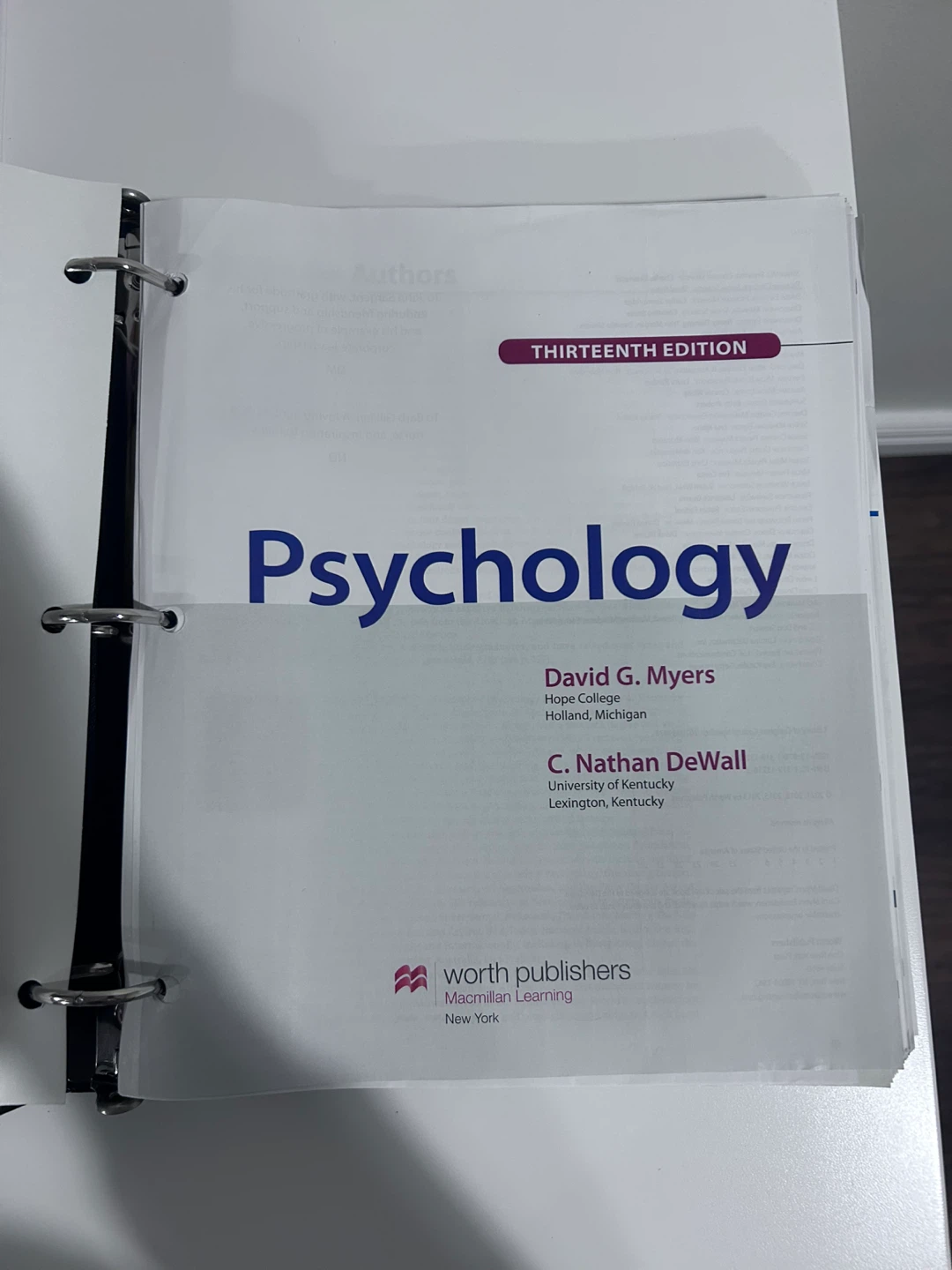 Psychology – Thirteenth Edition (Loose-leaf) - photo 2
