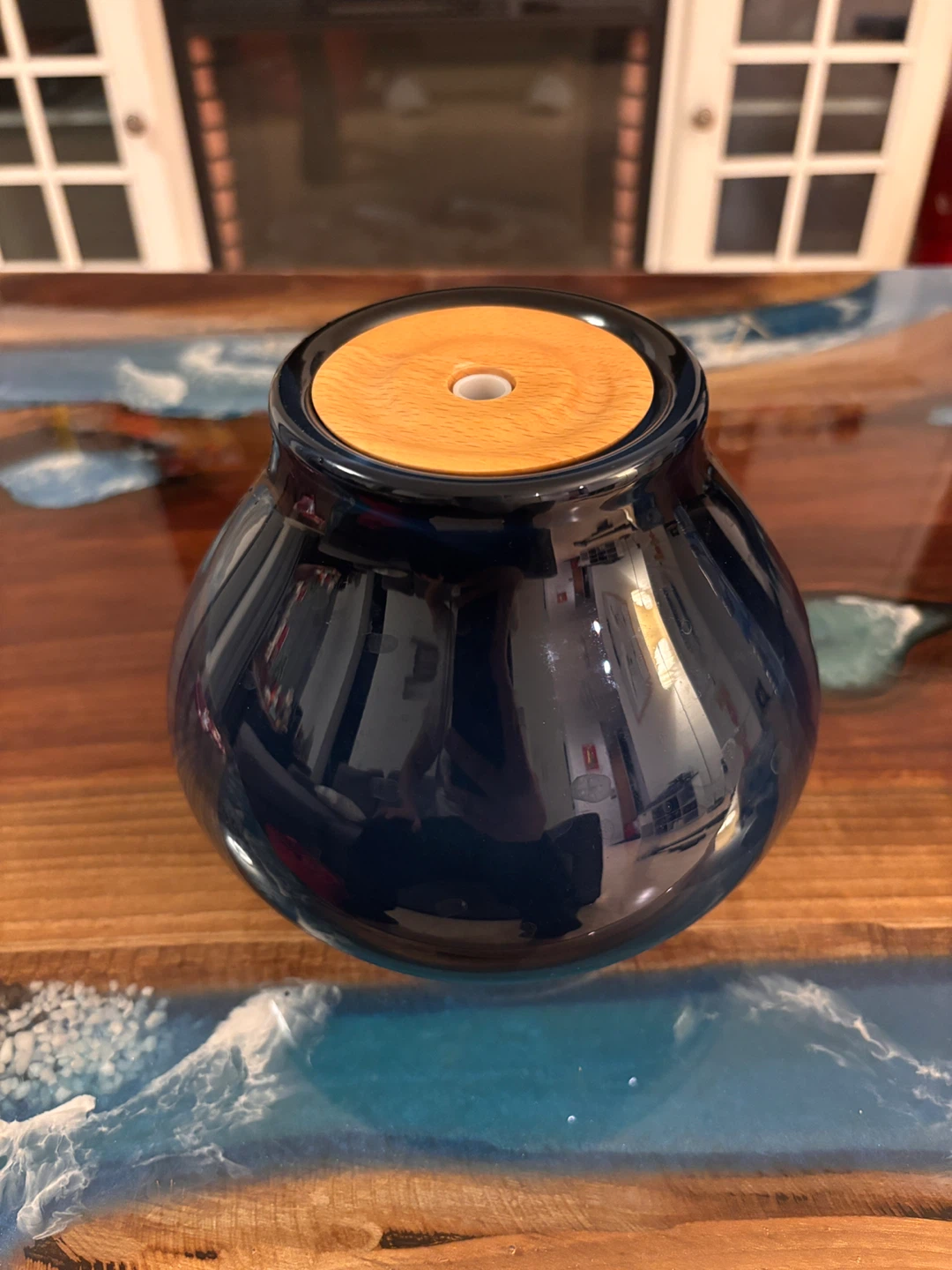 Ceramic Diffuser with Wood Top (works with Essential Oils) 175ML