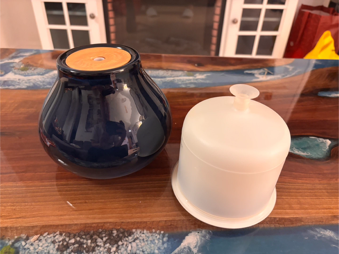 Ceramic Diffuser with Wood Top (works with Essential Oils) 175ML - photo 2