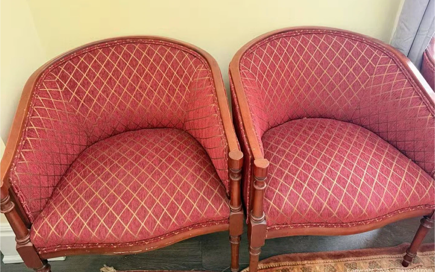 Set of 4 Vintage Accent Chairs - photo 3