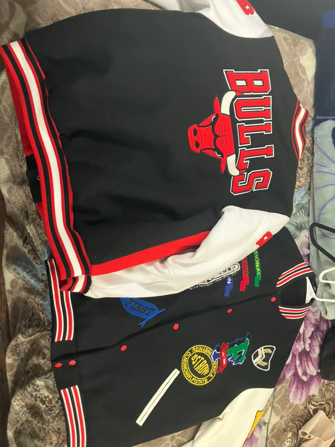 Chicago Bulls & astro world Varsity Jackets Set - photo 4