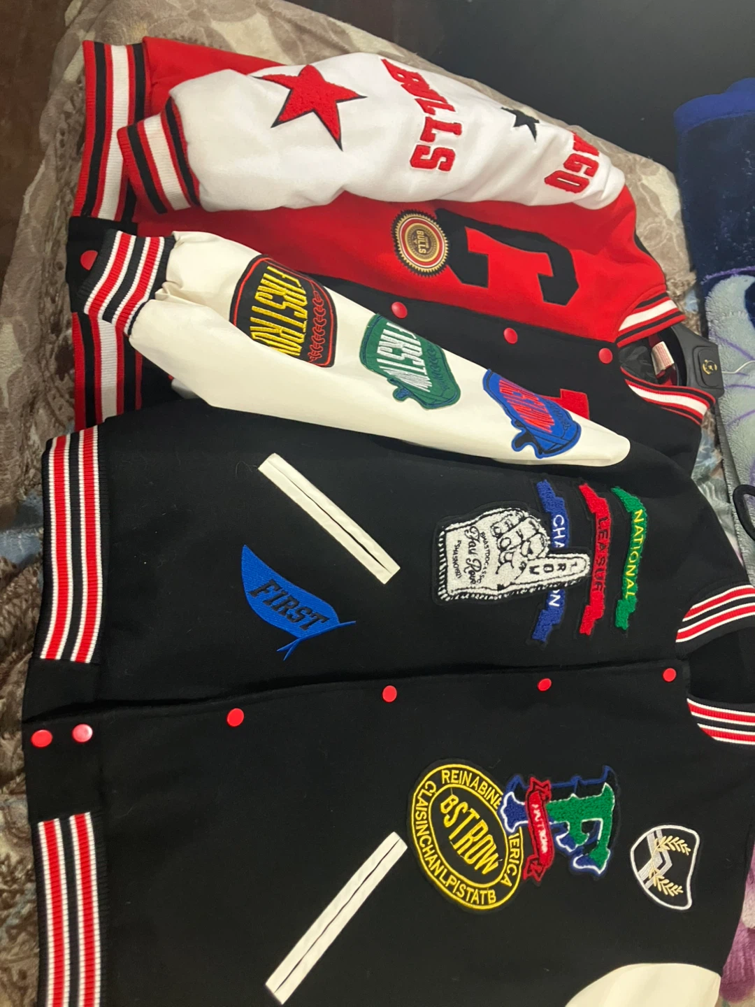Chicago Bulls & astro world Varsity Jackets Set - photo 5