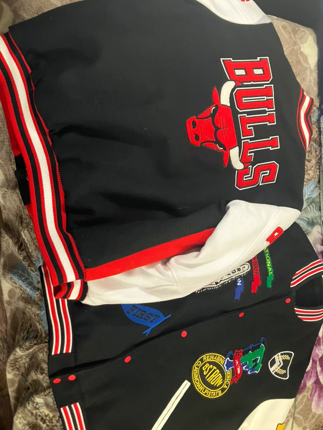 Chicago Bulls & astro world Varsity Jackets Set