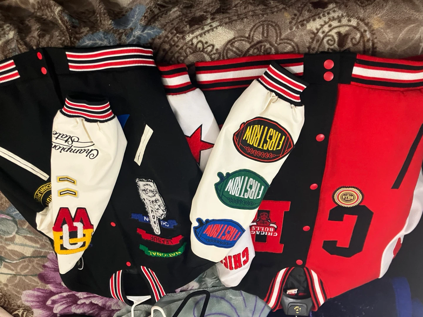 Chicago Bulls & astro world Varsity Jackets Set - photo 2