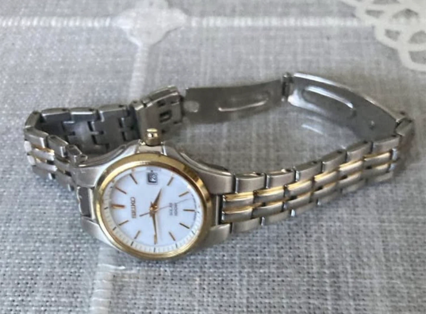 Seiko Solar Watch - Two-Tone Stainless Steel
