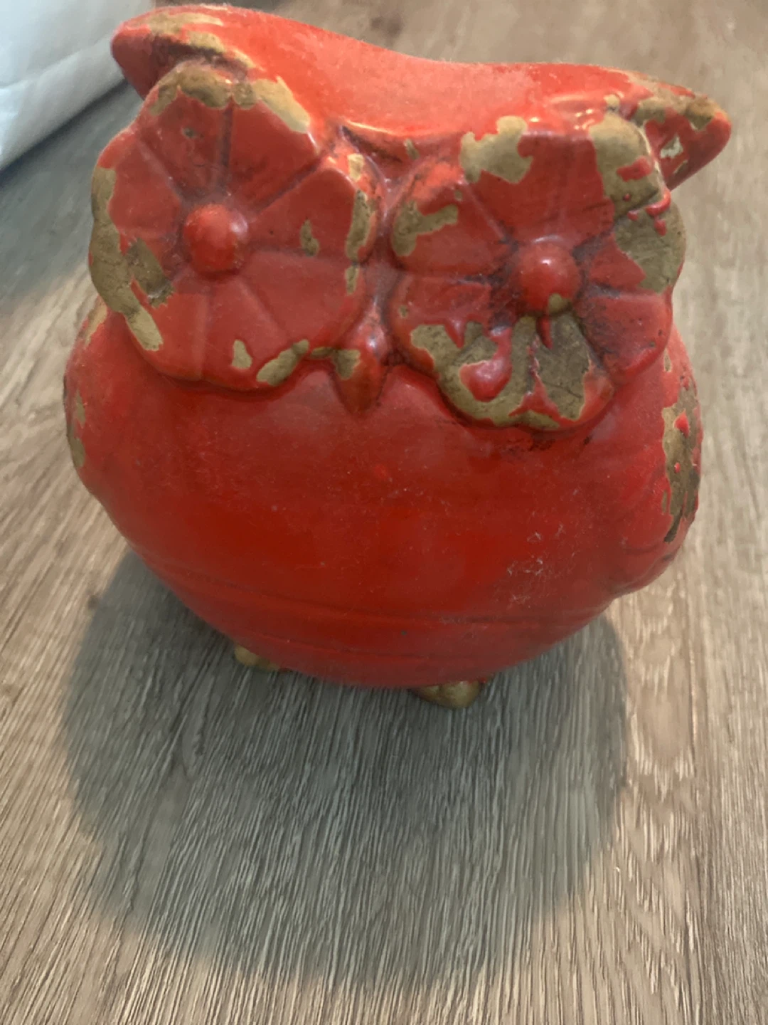 Red Owl Figurine