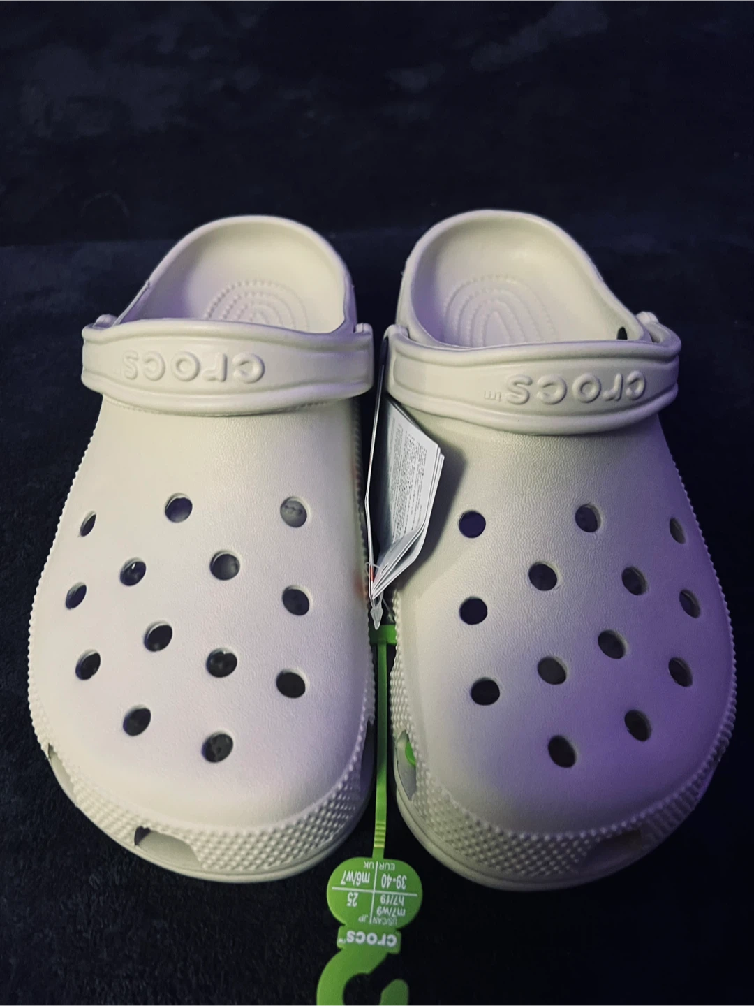 Crocs Classic Clogs Size 7 Men/9 Women White