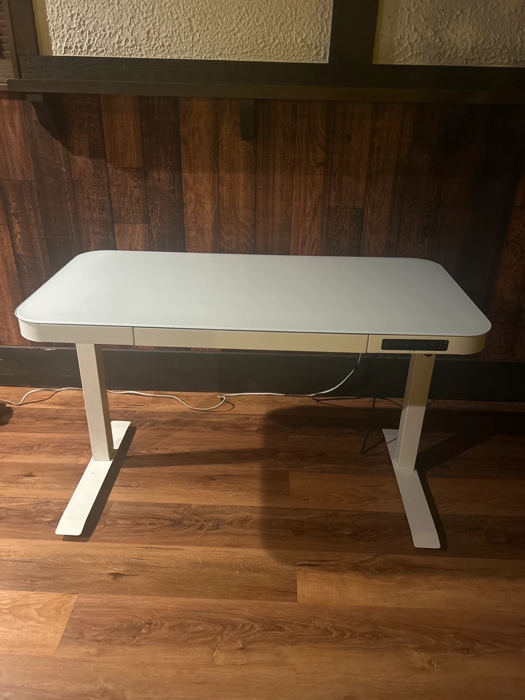 Seville Classics airLIFT Standing Desk - White Glass Top - photo 4