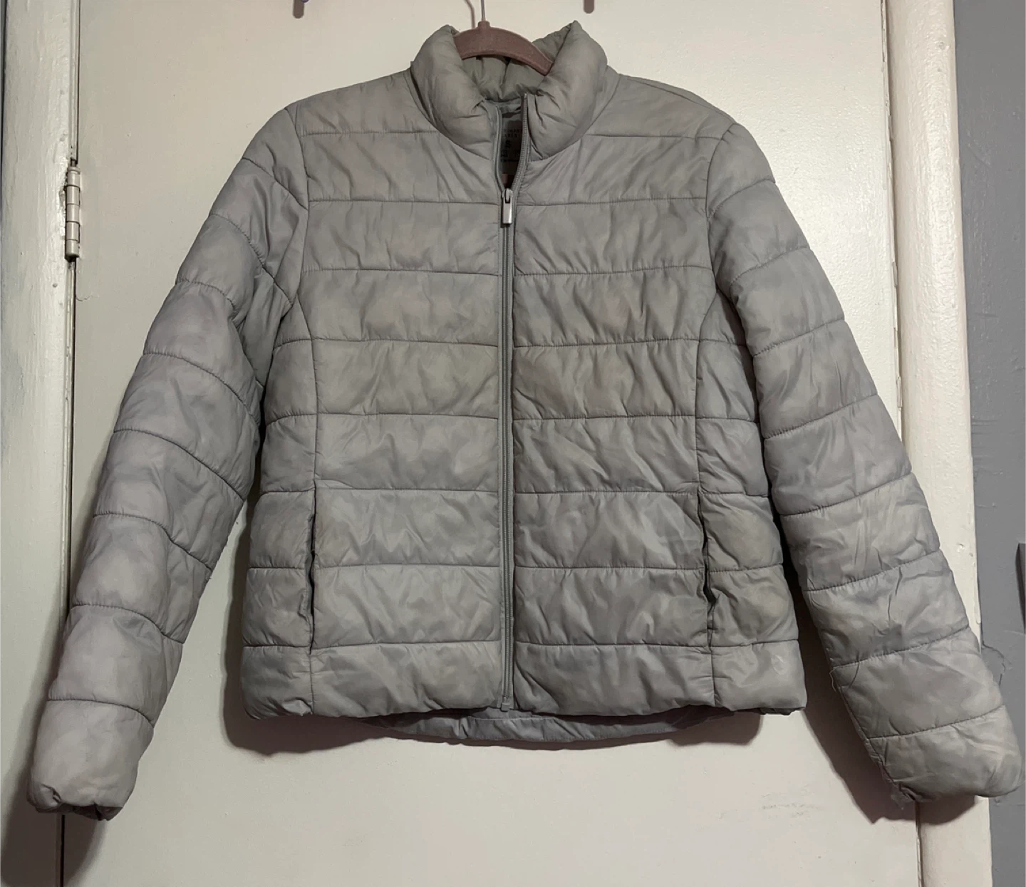Light Gray Puffer Jacket