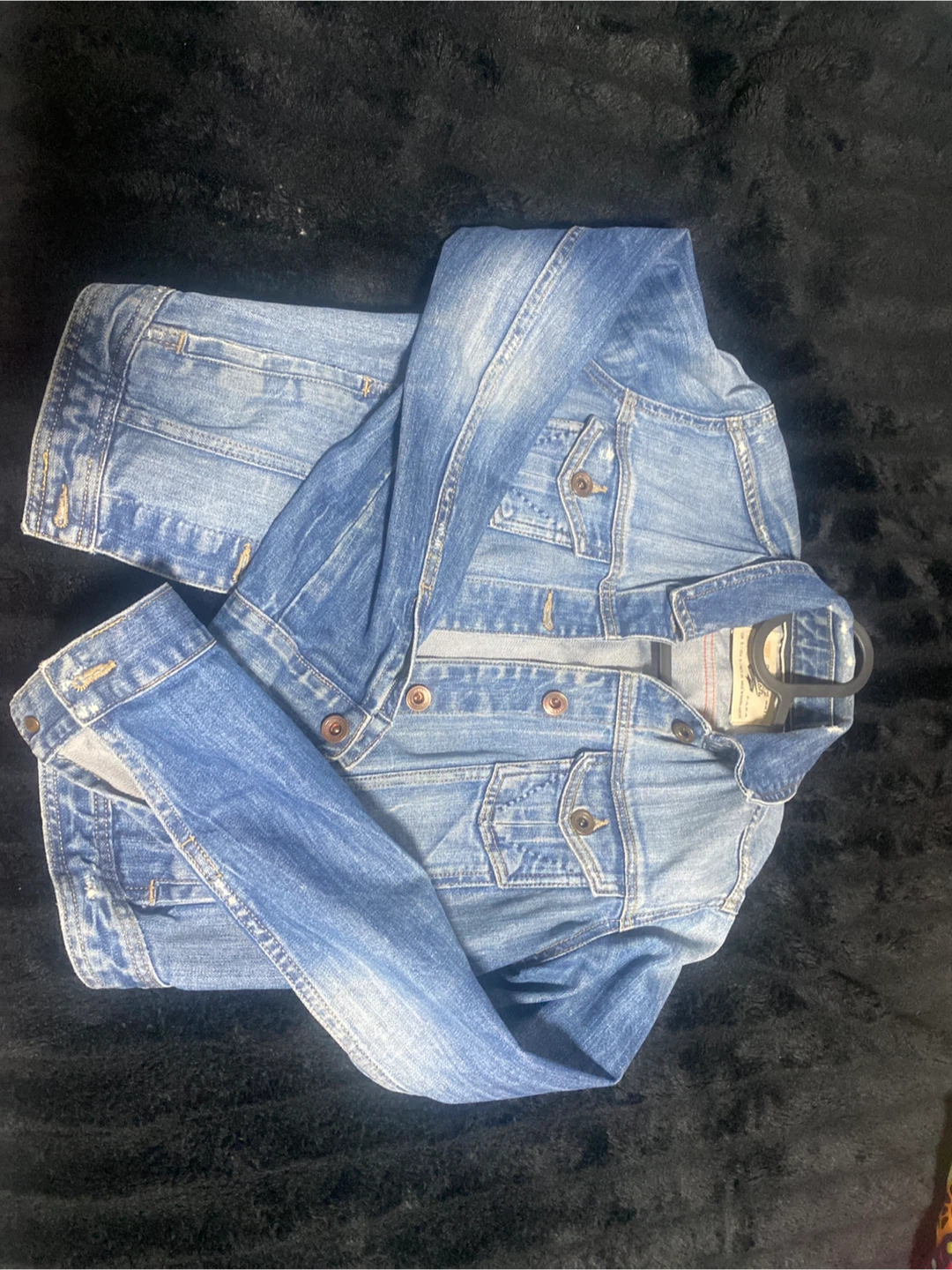 ZARA TRF Premium Wash Denim Jacket Size S