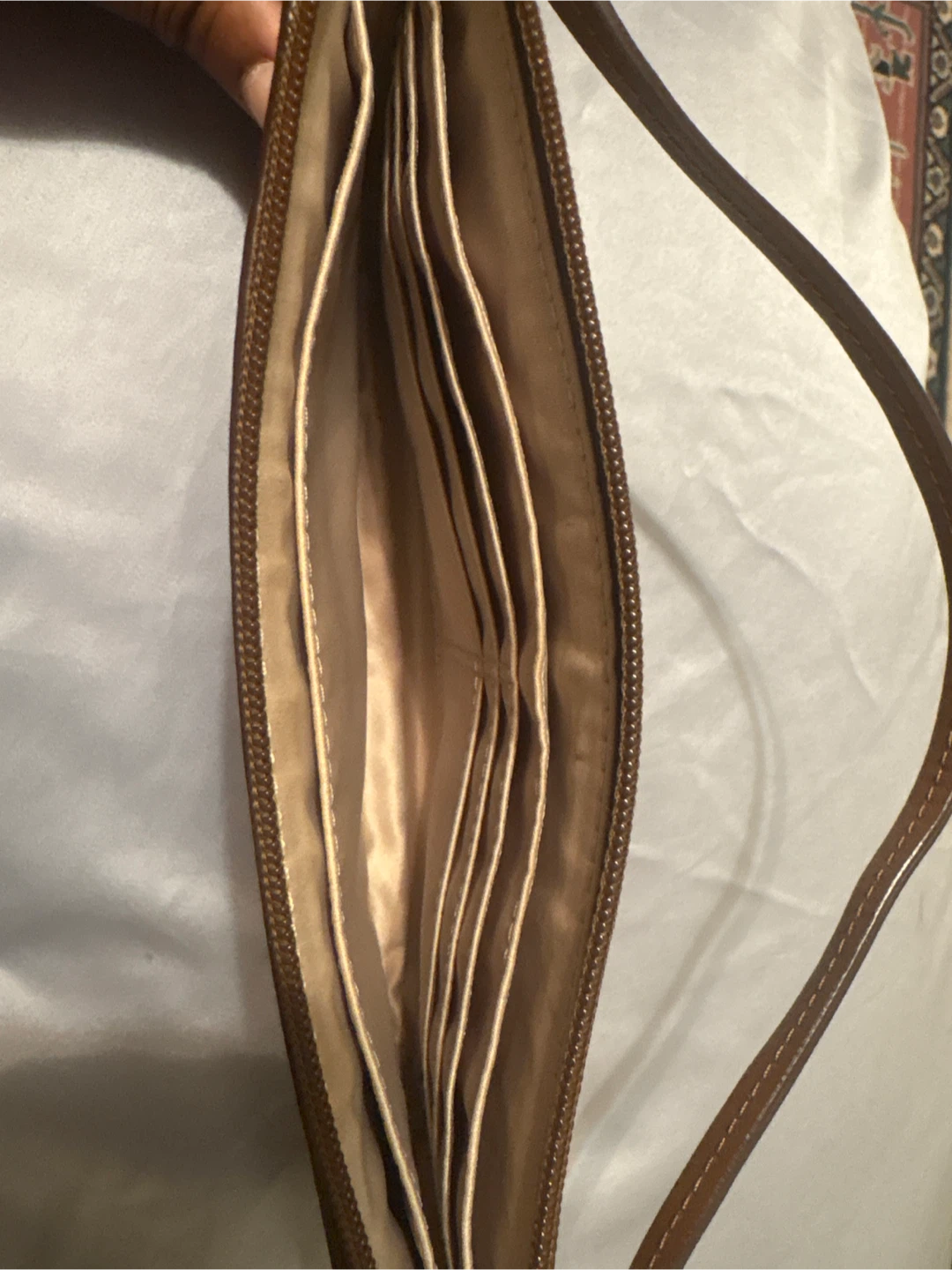 Coach Signature Wristlet Pouch Tan Brown - photo 4