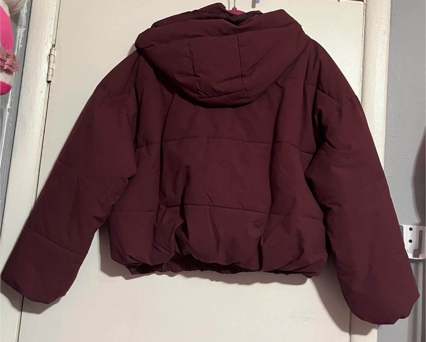 Burgundy Puffer Jacket - photo 3