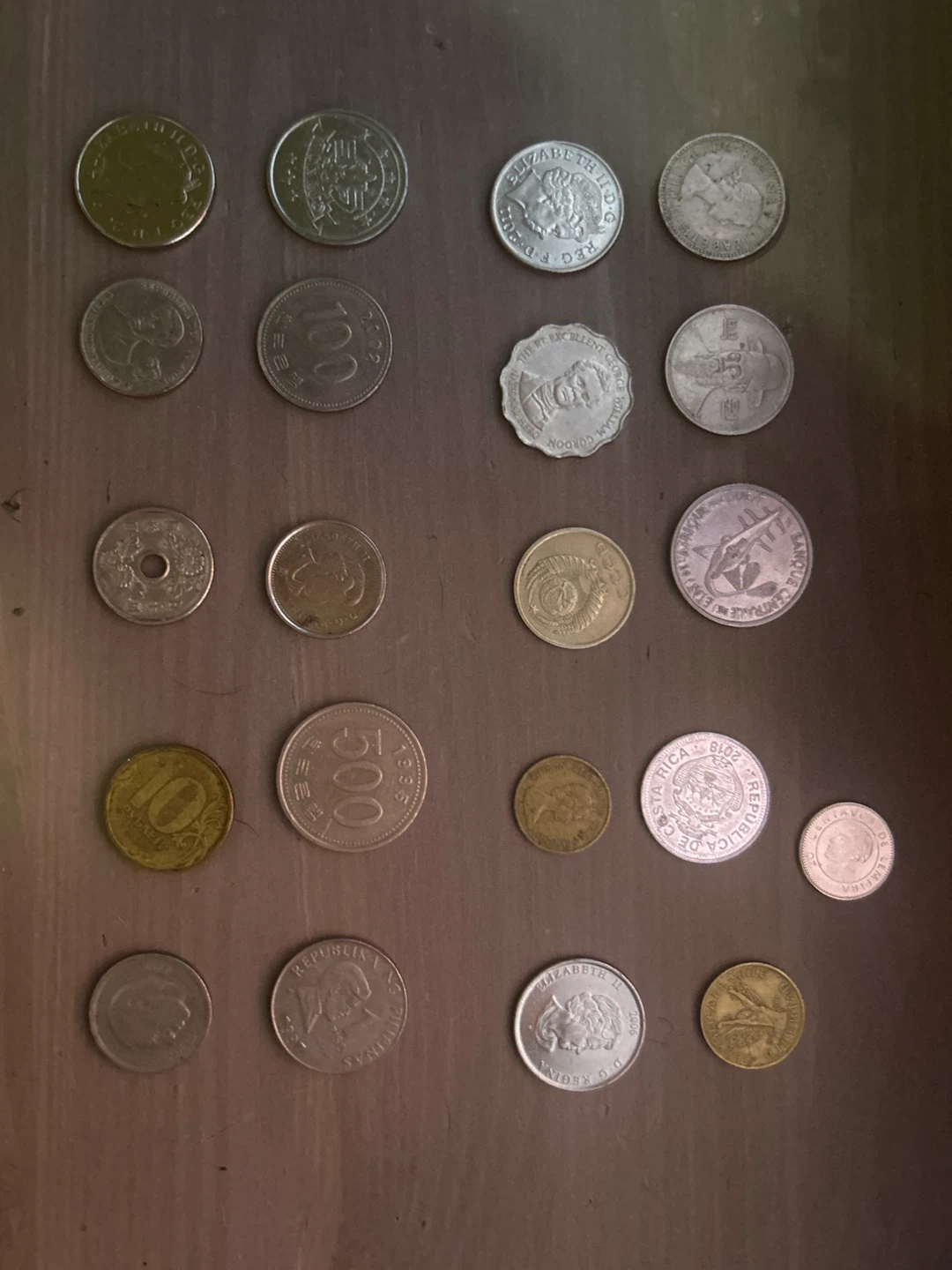 Mixed Collection of International Coins