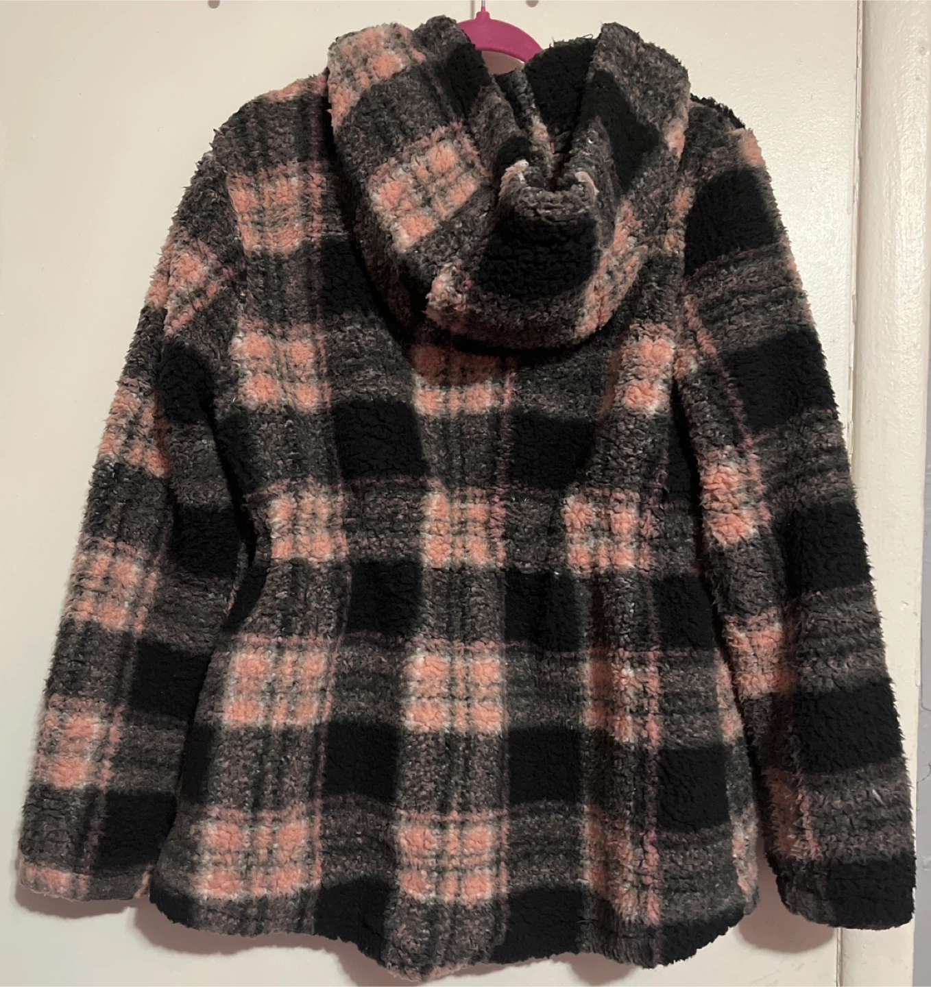 Almost Famous Plaid Fuzzy Jacket - photo 3