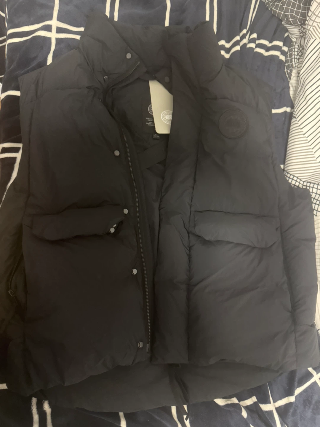 Canada Goose Black Puffer Vest - Size MM