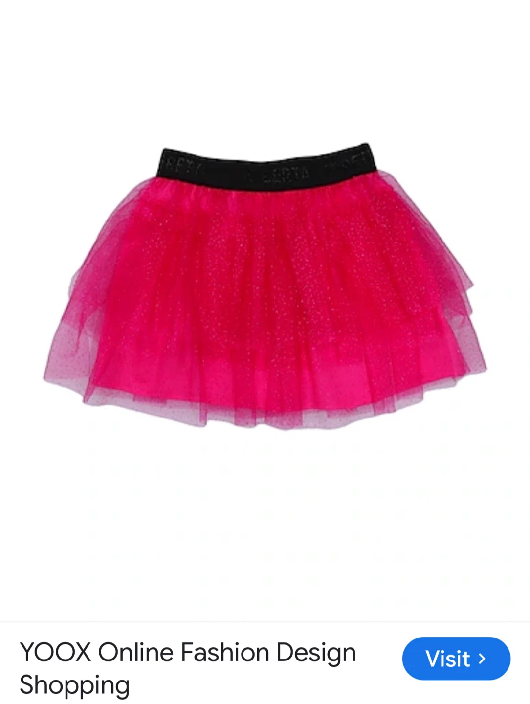 Alberta Ferretti Junior Pink Tulle Skirt with Glitter - photo 4