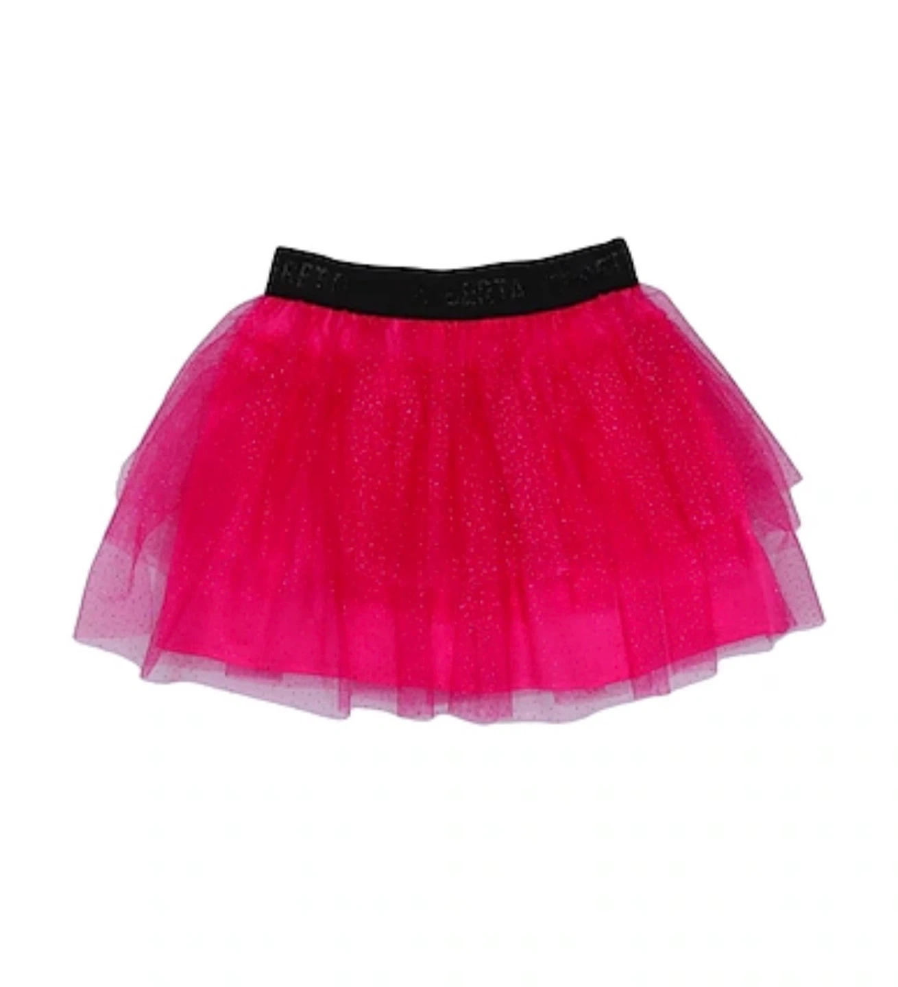 Alberta Ferretti Junior Pink Tulle Skirt with Glitter