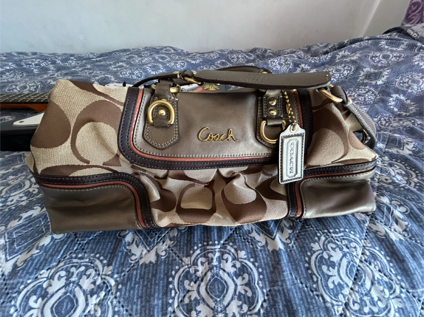 Coach Signature C Monogram Shoulder Bag
