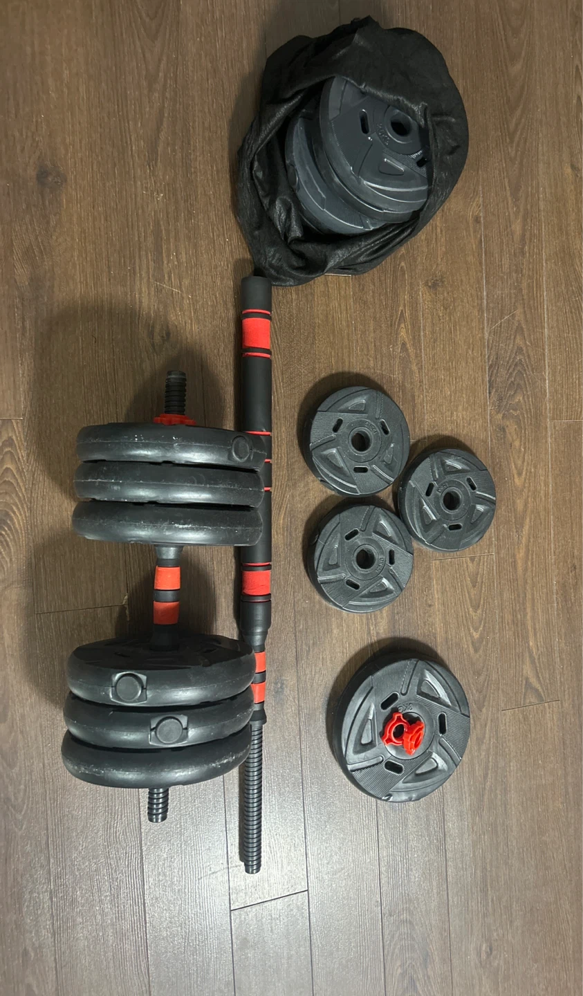 Adjustable Dumbbell Set with Barbell Option - photo 2