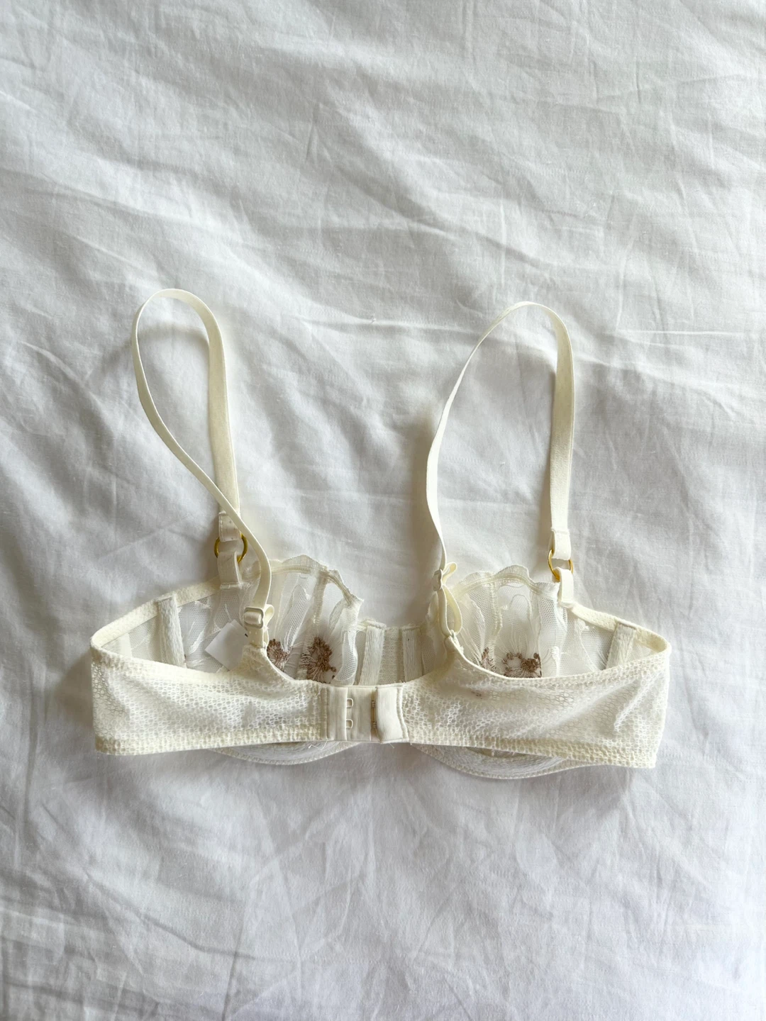 🆕 Chantelle White Lace Balconette Bra - photo 5