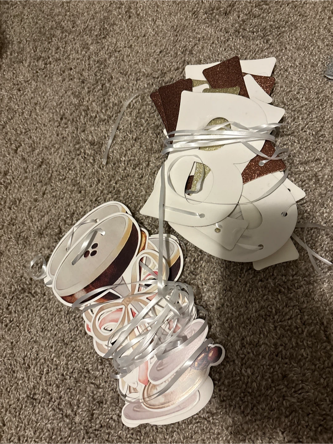 Pack of 10 Heart-Shaped Aluminum Foil Balloons - Coffee Brown - photo 3