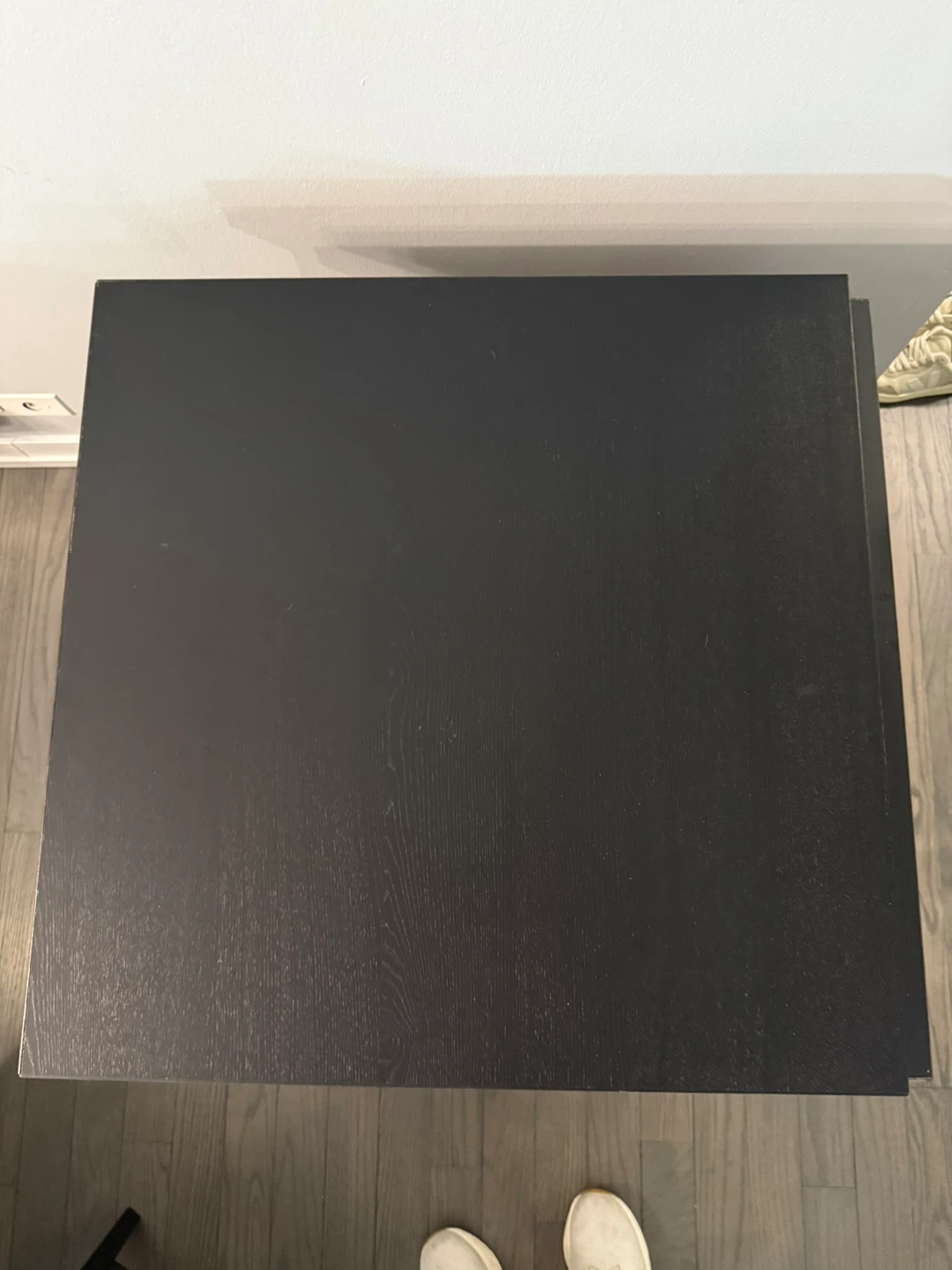 IKEA Black Drop-Leaf Dining Table and 2 Chairs Set - photo 4
