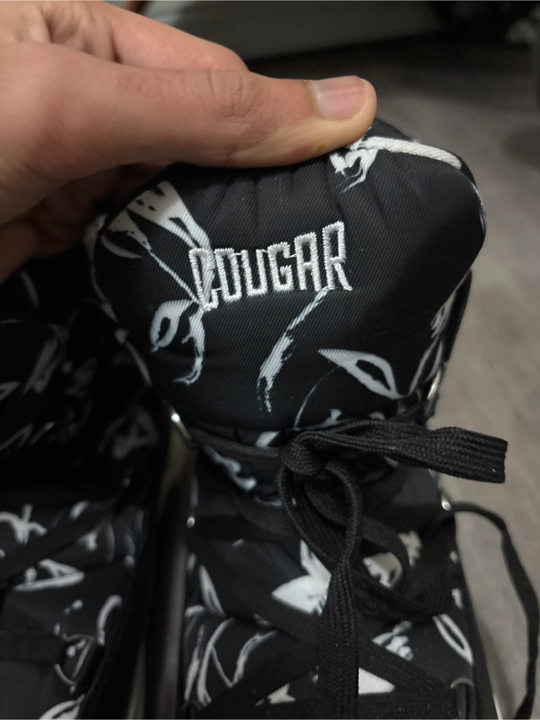 Cougar Black & White Pattern Winter Boots Size 5.5 UK - photo 2