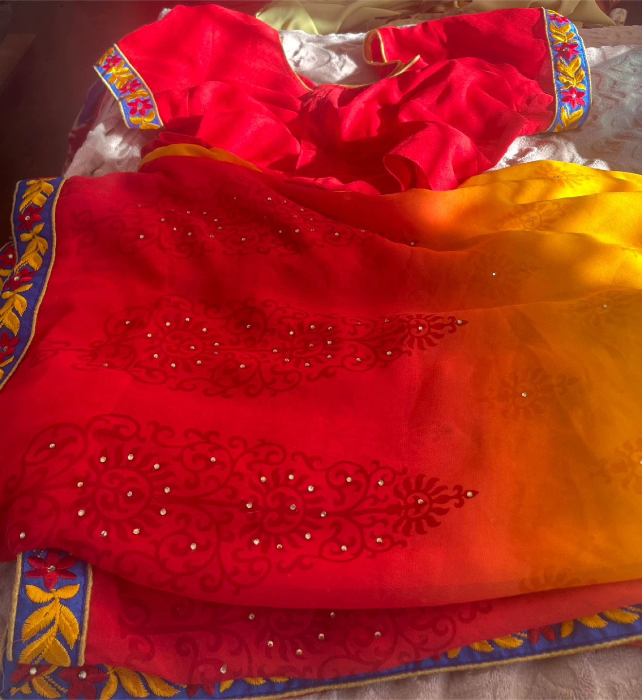 Assorted Traditional Indian Sarees and Blouses - photo 4