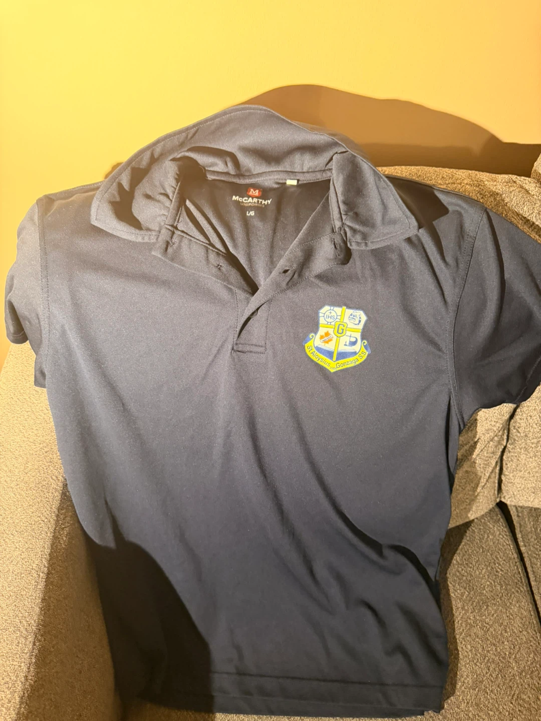 McCarthy Uniforms Navy Polo Shirt - Size L/G