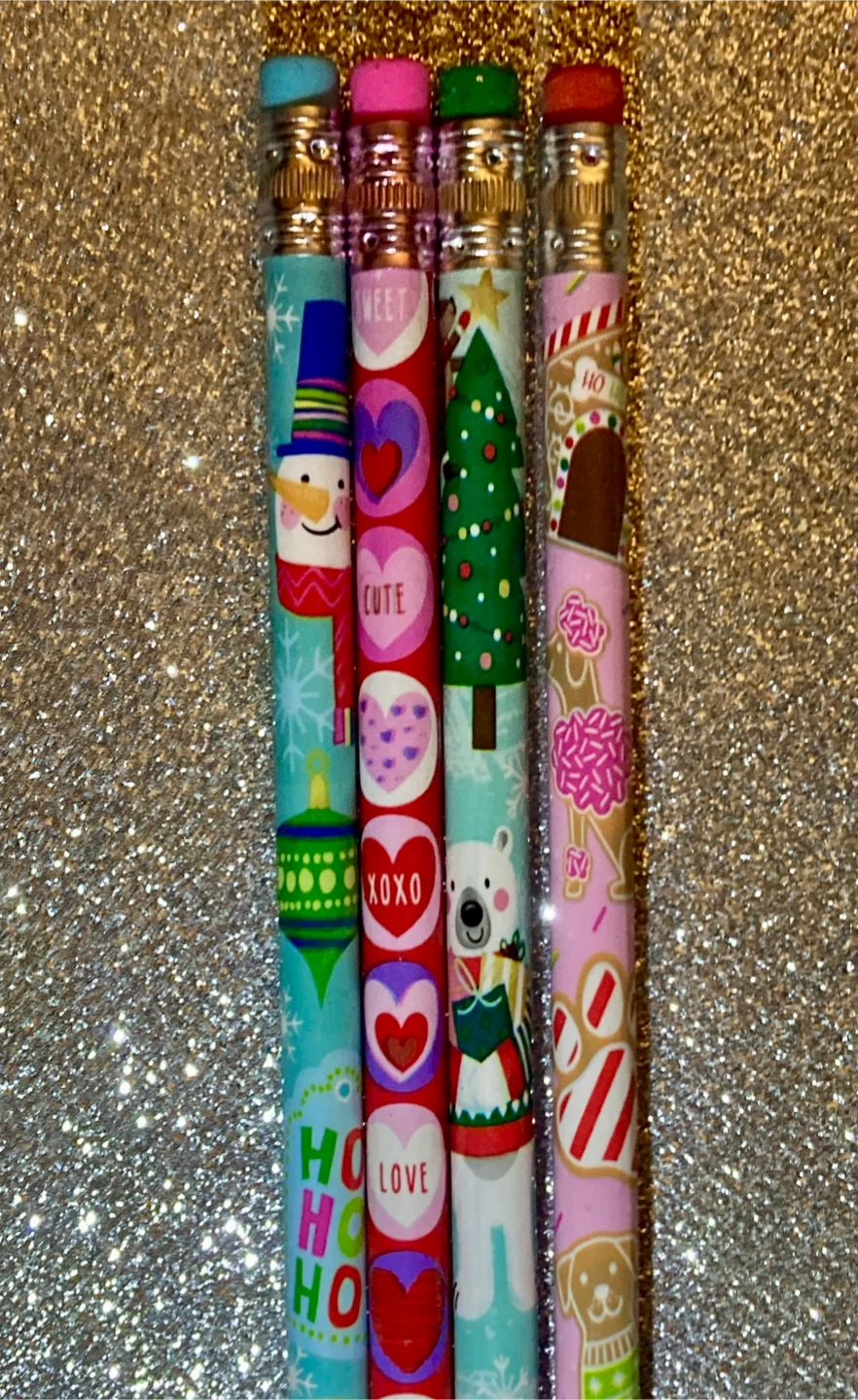 Set of 4 Holiday Theme Pencils style #12 - photo 3