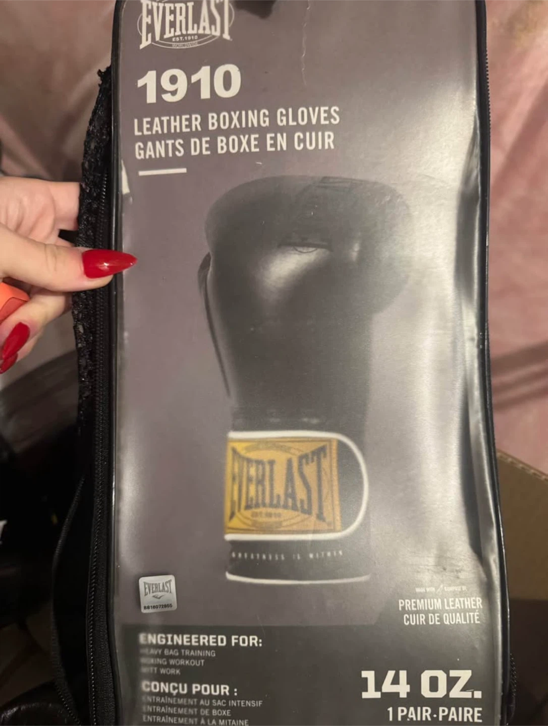 Everlast 1910 Leather Boxing Gloves - 14 OZ