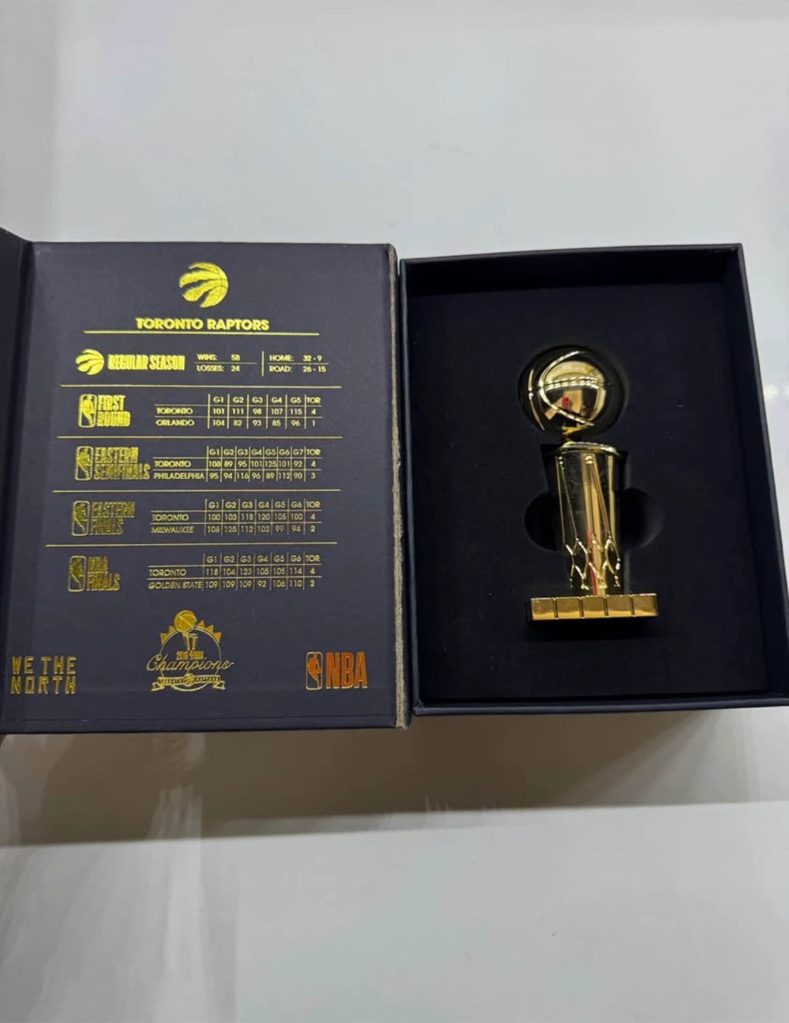 2019 Toronto Raptors NBA Champions Larry O'Brien Trophy Replica