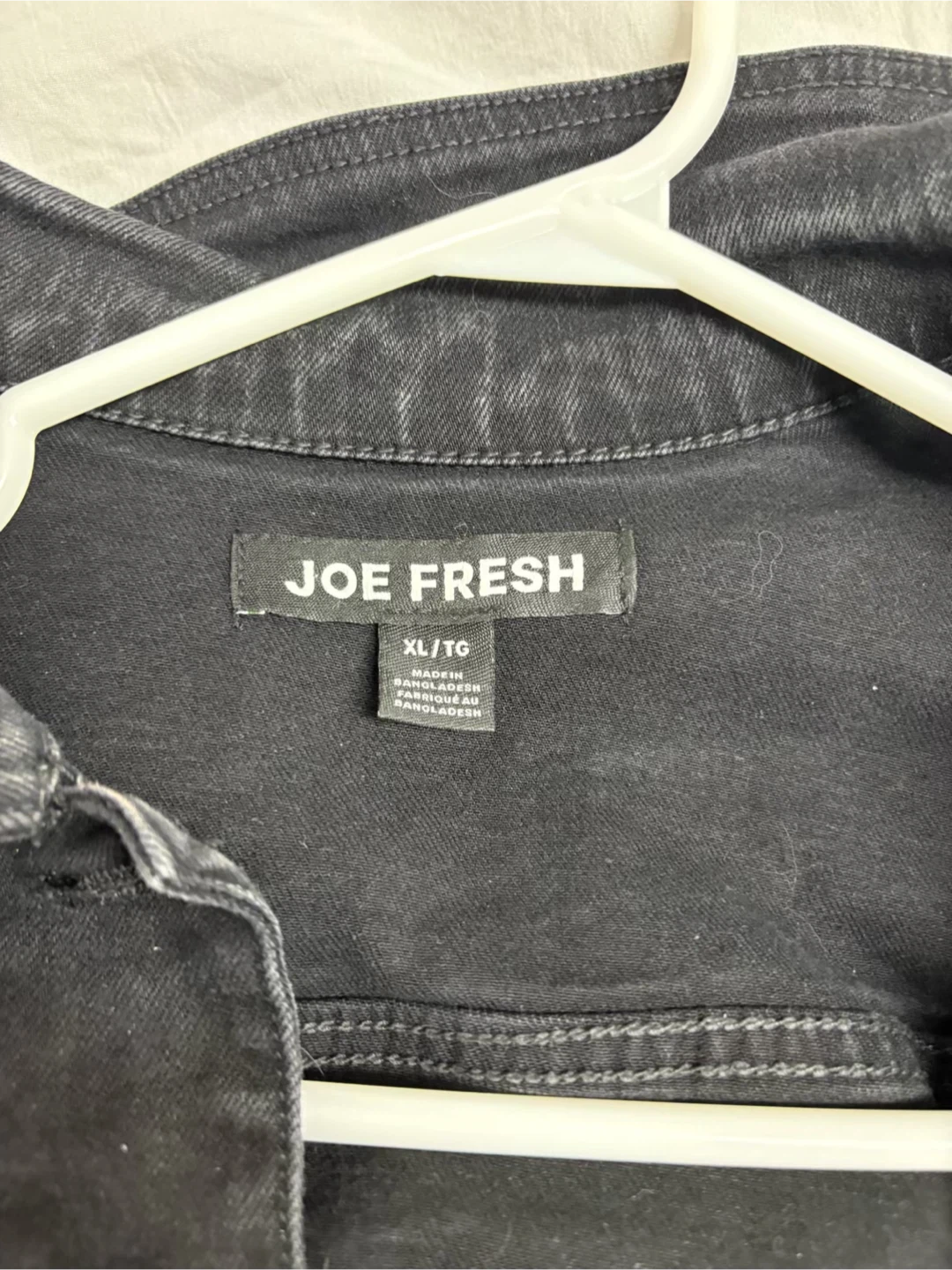 Joe Fresh Black Denim Jacket XL - photo 3