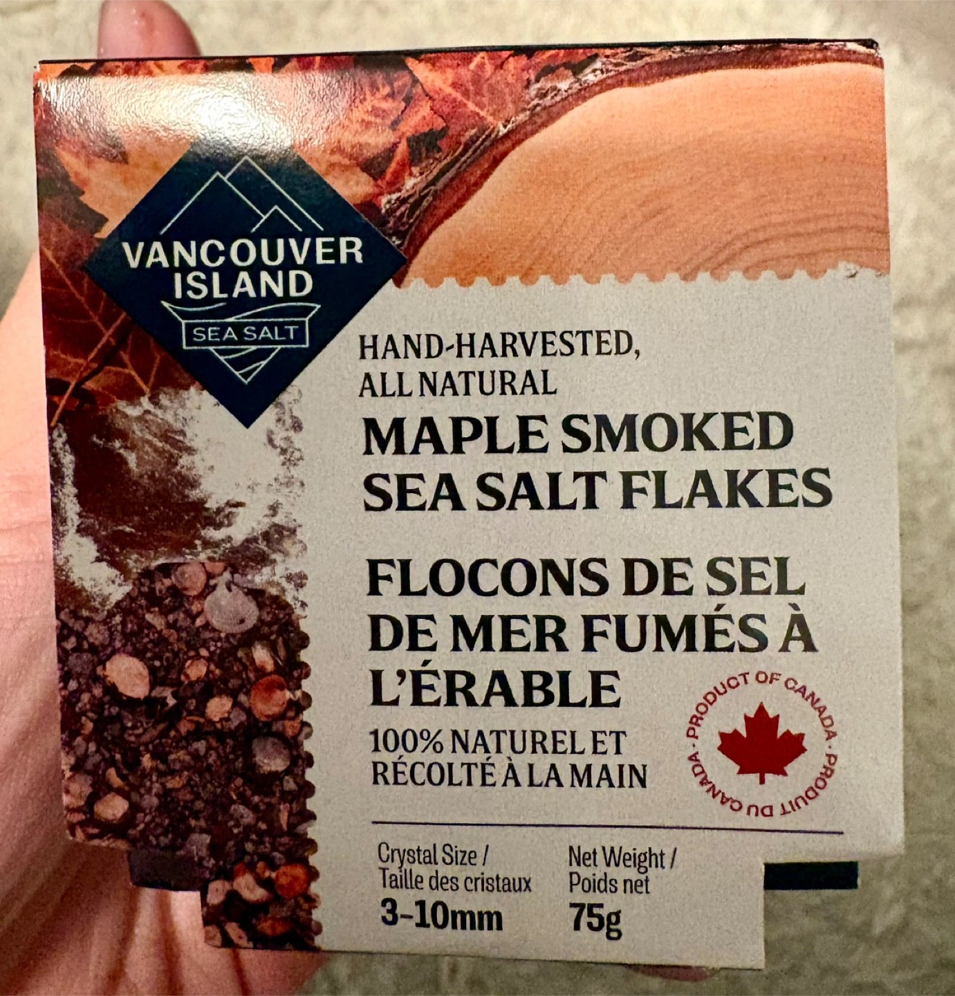 Vancouver Island Salt Co. Maple Smoked Sea Salt Flakes - 75g